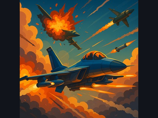 Turbo Air Combat Jet Fighter - Free HTML5 Browser Game