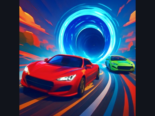 Neon Racing Portal Html5 Browser - Free Game Online